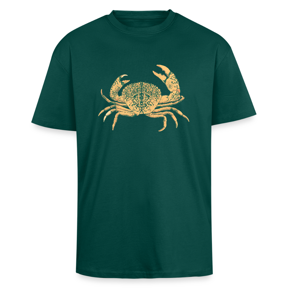Heavy Oversize T-Shirt - “Vintage Taschenkrebs” - hunter Green