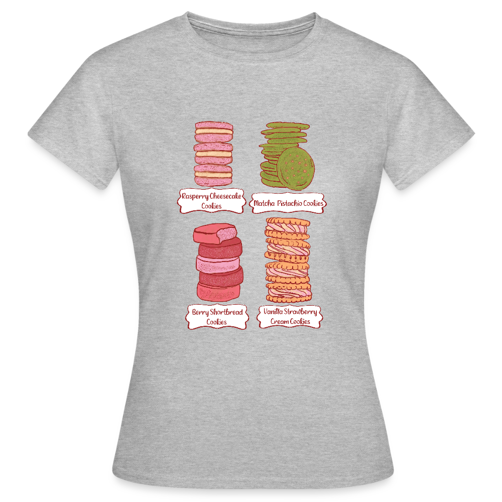 Frauen T-Shirt - “Cookie Collection” - Grau meliert