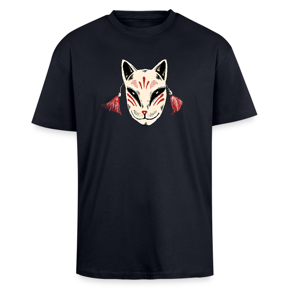 Heavy Oversize T-Shirt - “Japanische Maske” - French Navy