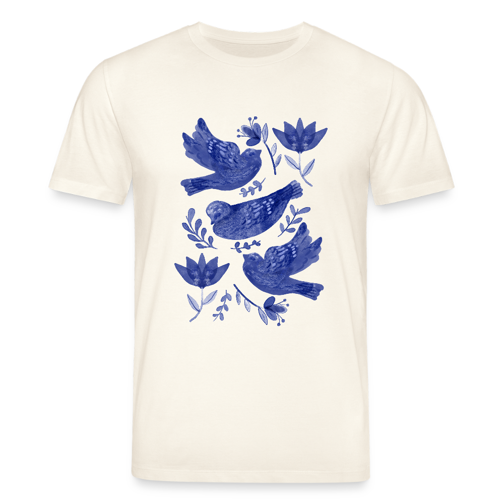 Stanley/Stella Unisex Bio-T-Shirt - “Fayence Vögel” - Naturweiß