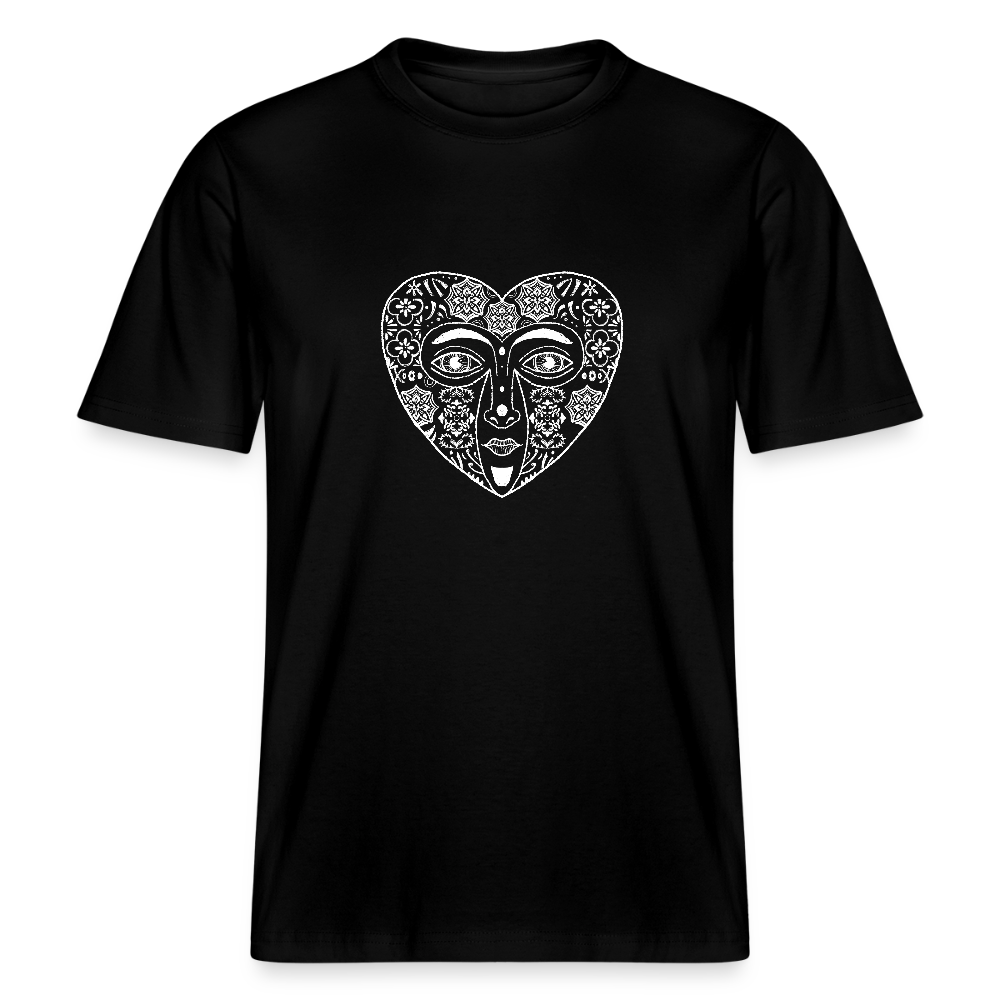 Stanley/Stella Unisex Bio-T-Shirt - “Azulejo Herz” - Schwarz