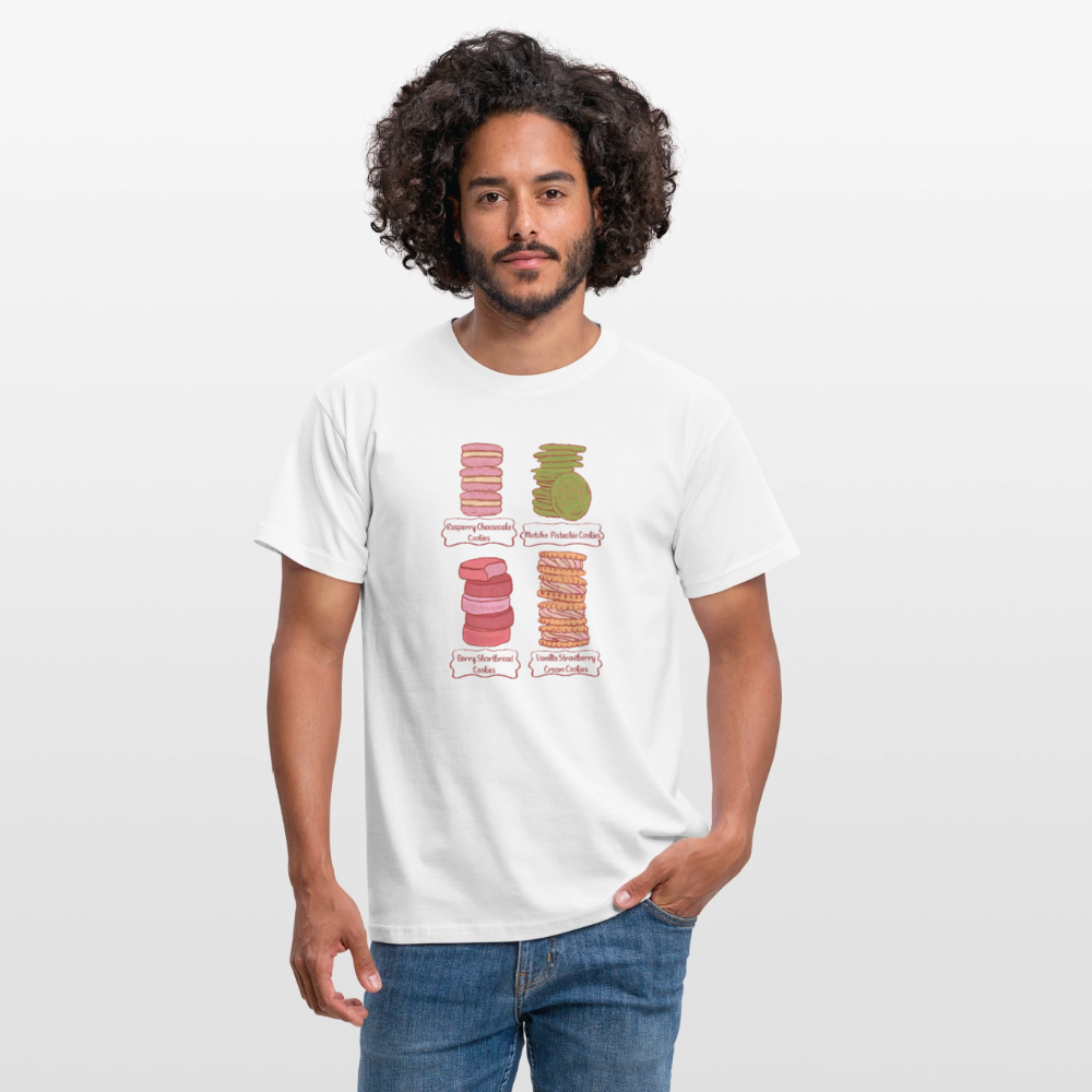 Männer T-Shirt - “Cookie Collection” - Weiß
