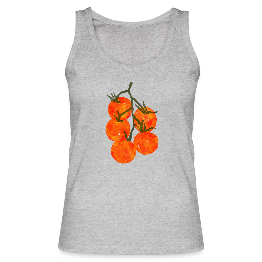 Frauen Bio Tank Top - “I Pomodori” - Grau meliert