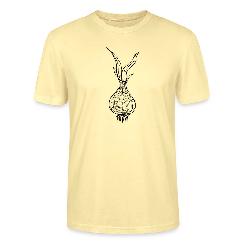 Männer Bio-T-Shirt "Doodle Zwiebel" - Creme