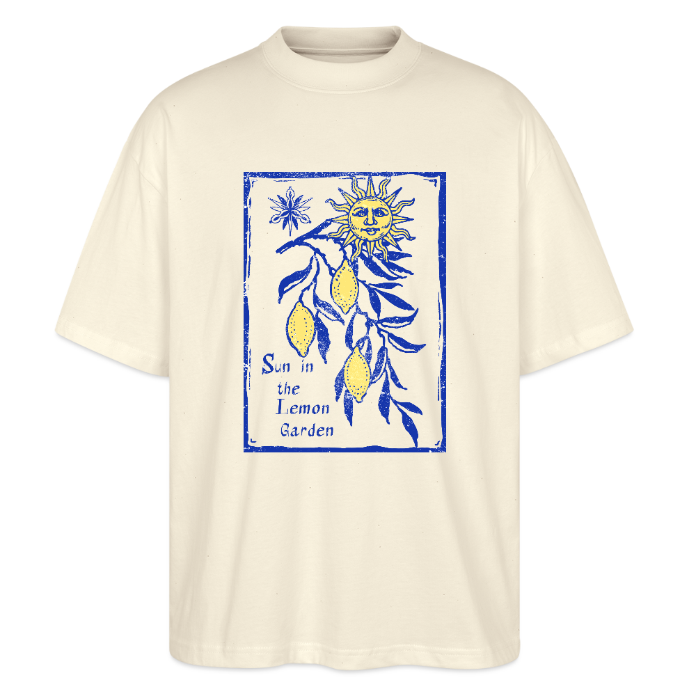 Stanley/Stella Oversized Unisex Bio T-Shirt - “Lemon Garden” - Weißgrau