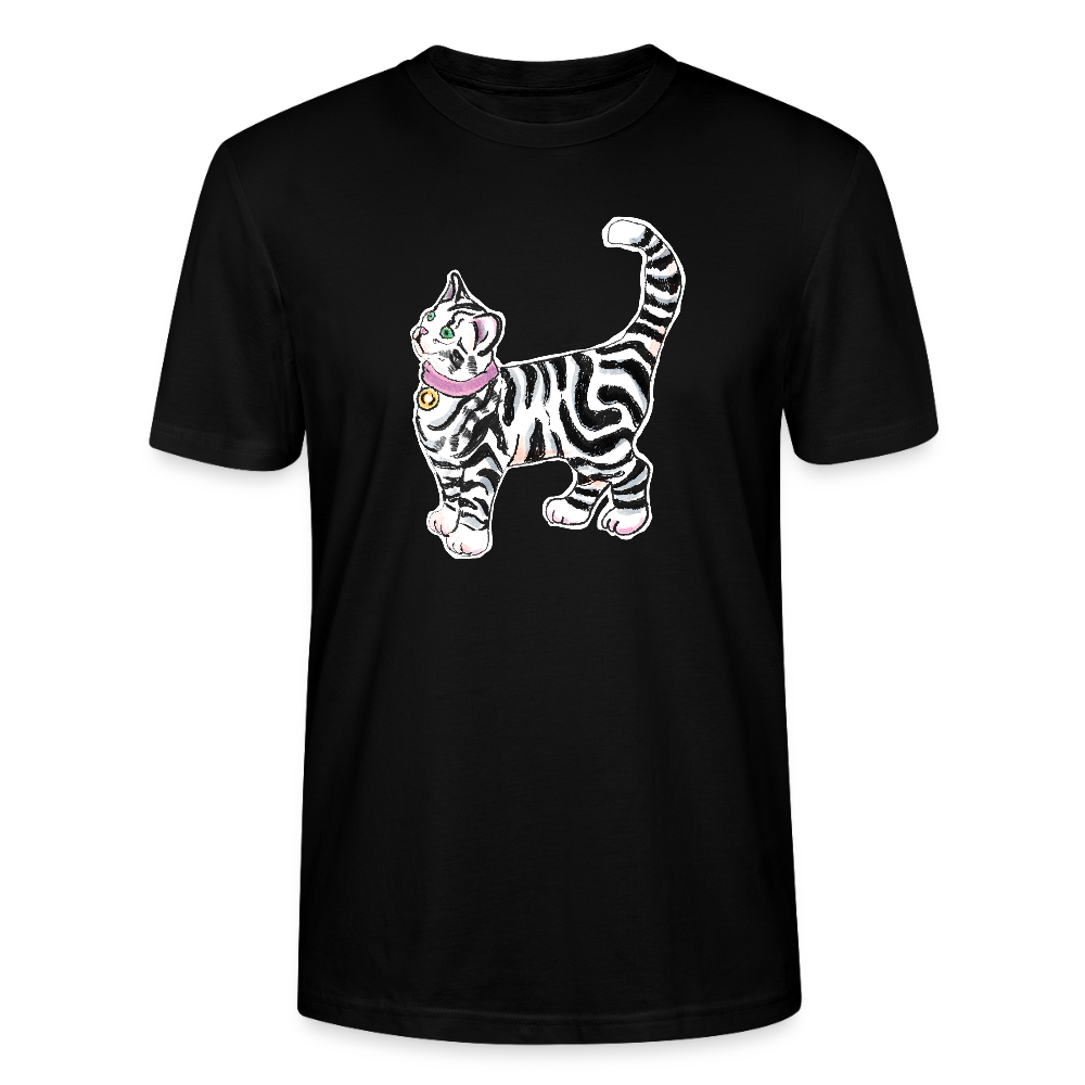 Stanley/Stella Unisex T-Shirt - “Getigerte Katze” - Schwarz