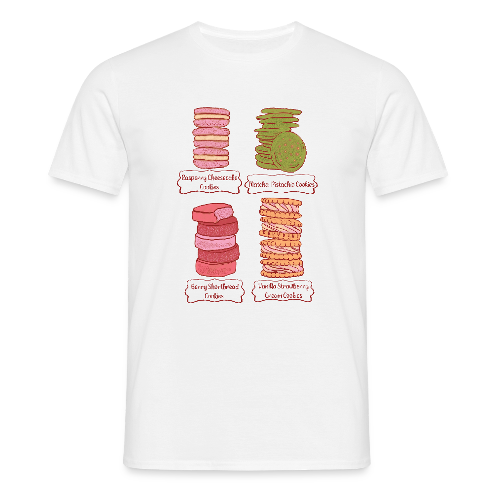 Männer T-Shirt - “Cookie Collection” - Weiß
