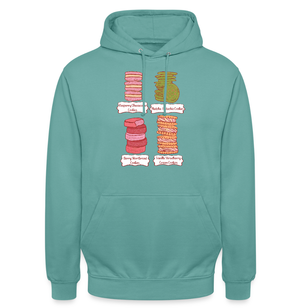 Unisex Hoodie - “Cookie Collection” - Pastelltürkis