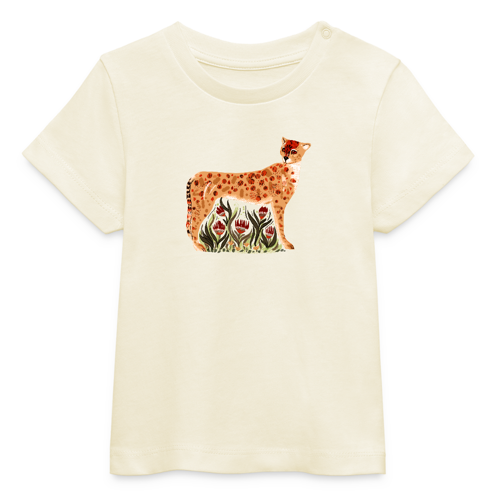 Stanley/Stella Baby Bio-T-Shirt - “Choose your Cheetah” - Weißgrau