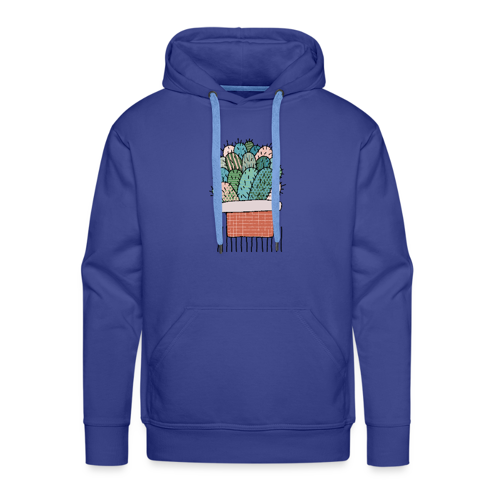 Men’s Premium Hoodie - Kaktus in Terracotta - Königsblau