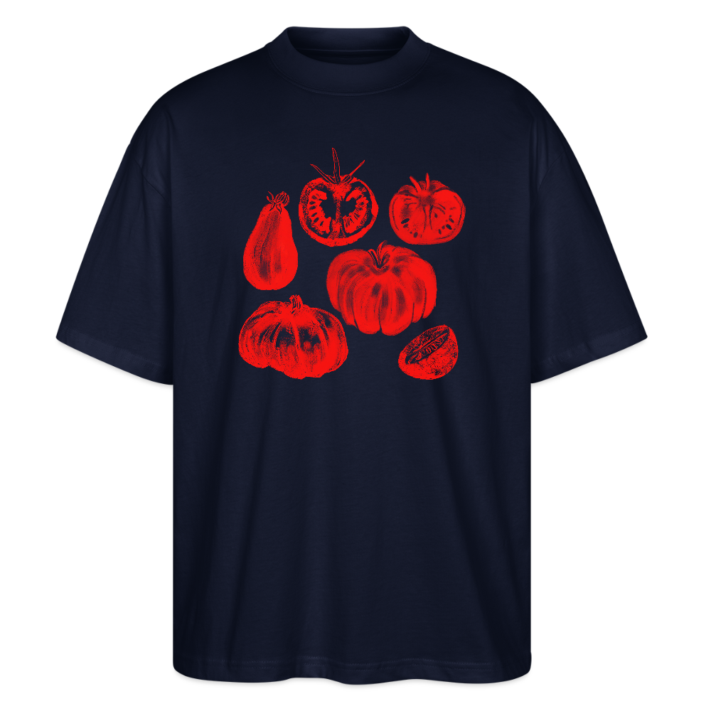 Stanley/Stella Oversized Unisex Bio T-Shirt - “Tomato Glow” - Navy