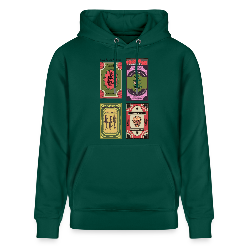 Stanley/Stella Unisex Bio-Hoodie - "Safety Matches" - Forest