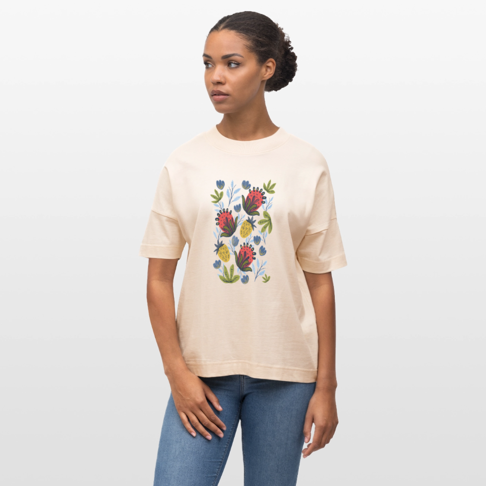 Stanley/Stella Oversized Unisex Bio T-Shirt - “Tropic Tee” - Weißgrau