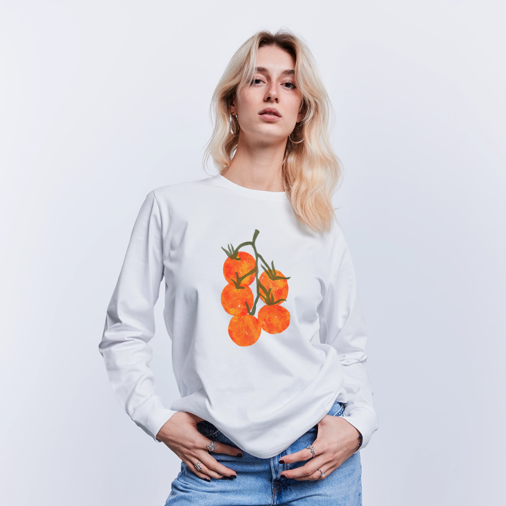 Stanley/Stella Unisex Bio-Langarmshirt - “I Pomodori” - Weiß