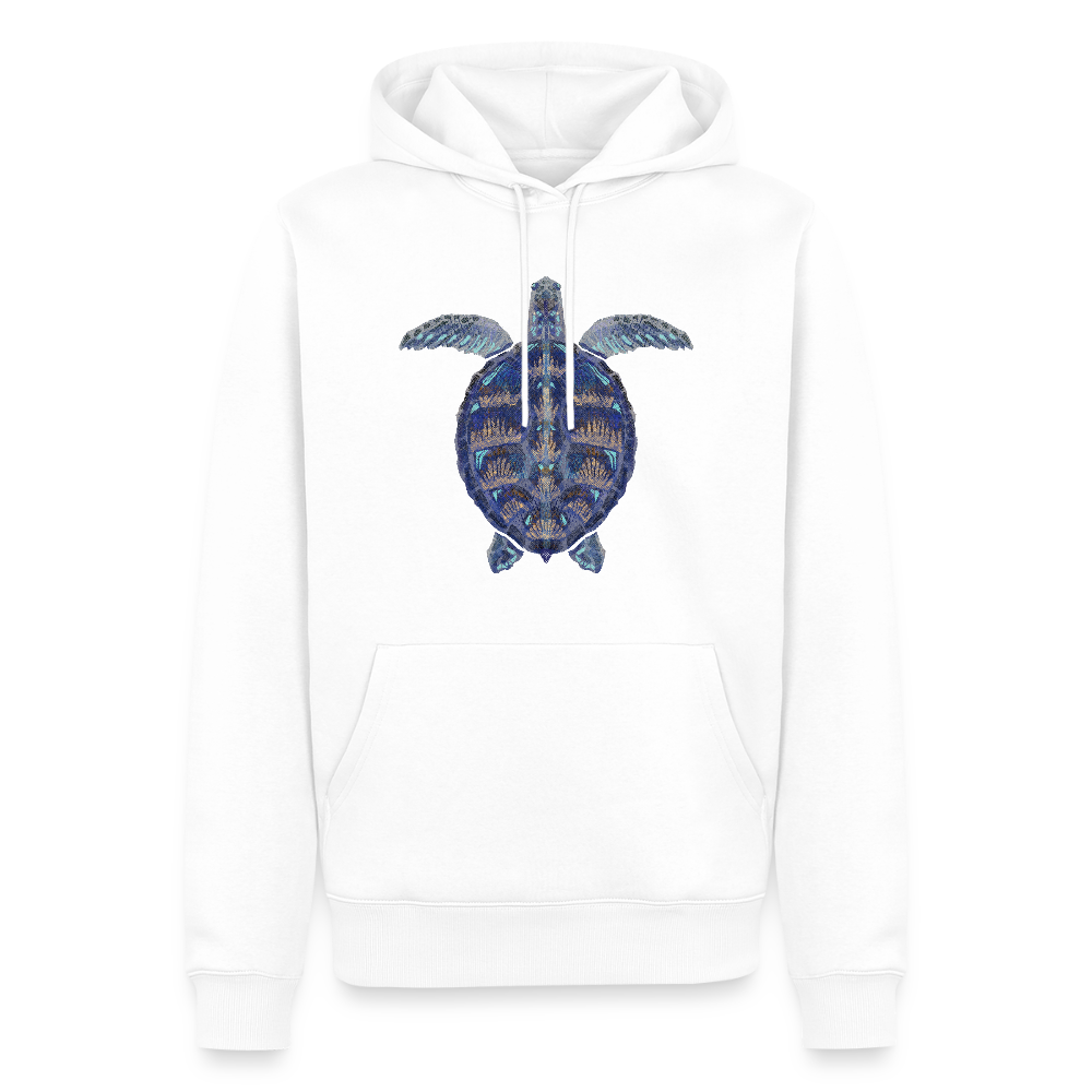 Men’s Premium Hoodie - "Meeresschildkröte" - Weiß