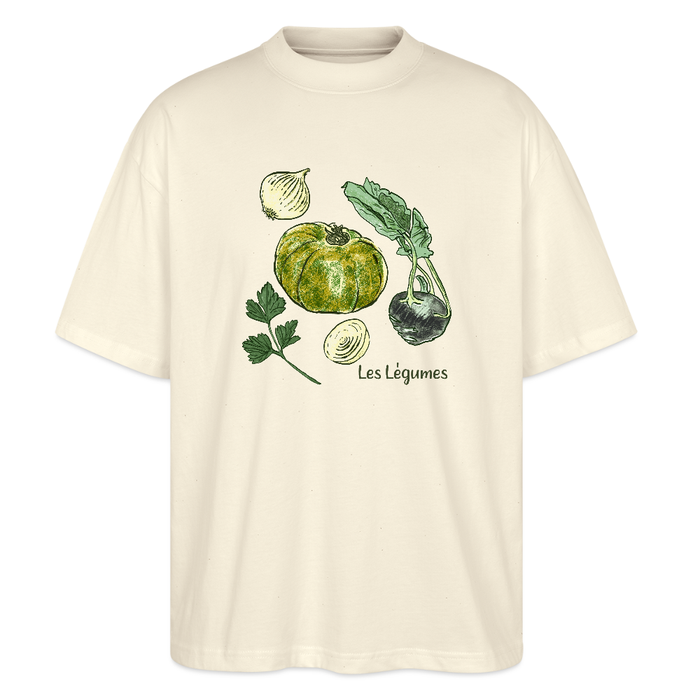 Stanley/Stella Oversized Unisex Bio T-Shirt Blaster - “Gemüse Collection Print” - Naturweiß