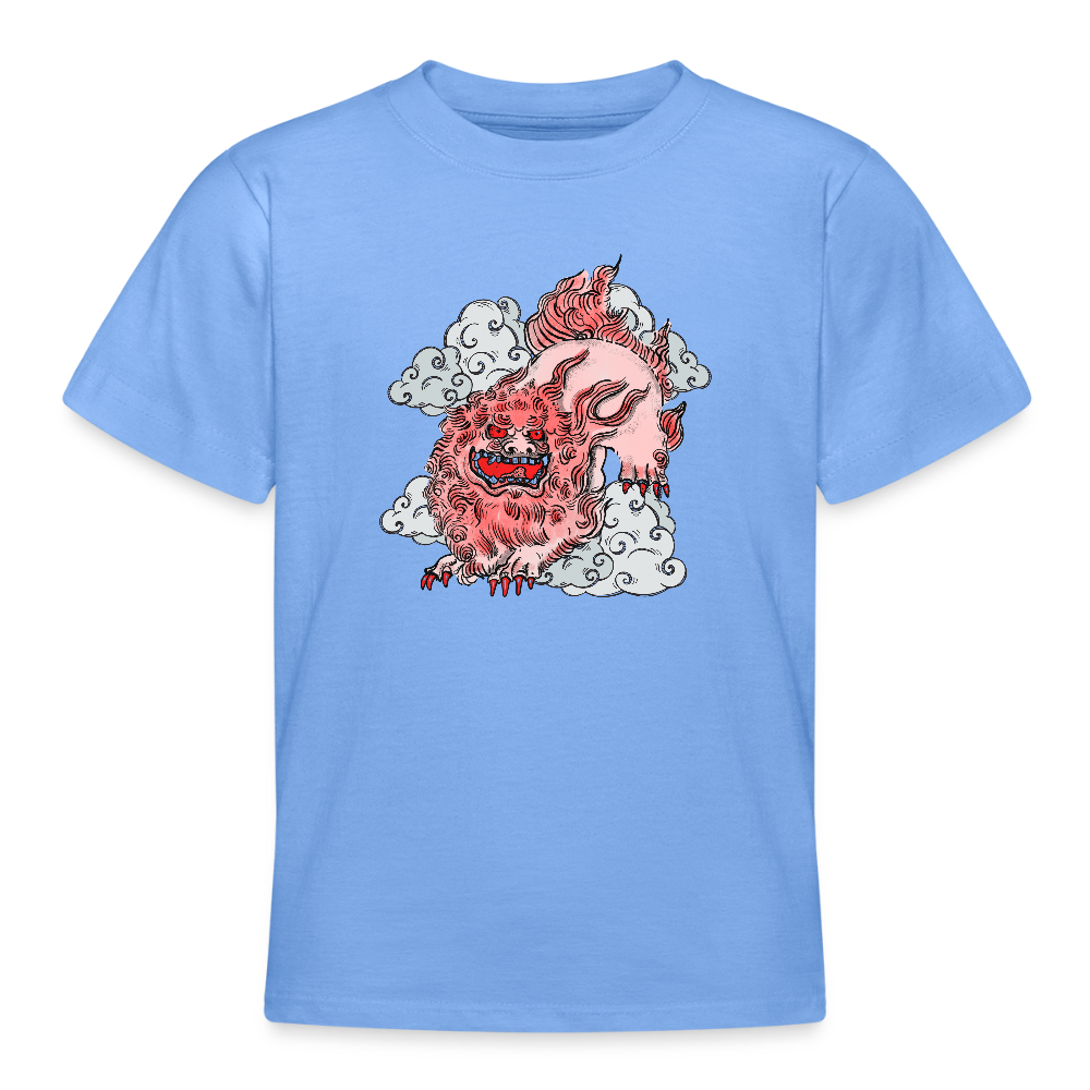 Teenager T-Shirt - “Fu Dog” - Himmelblau