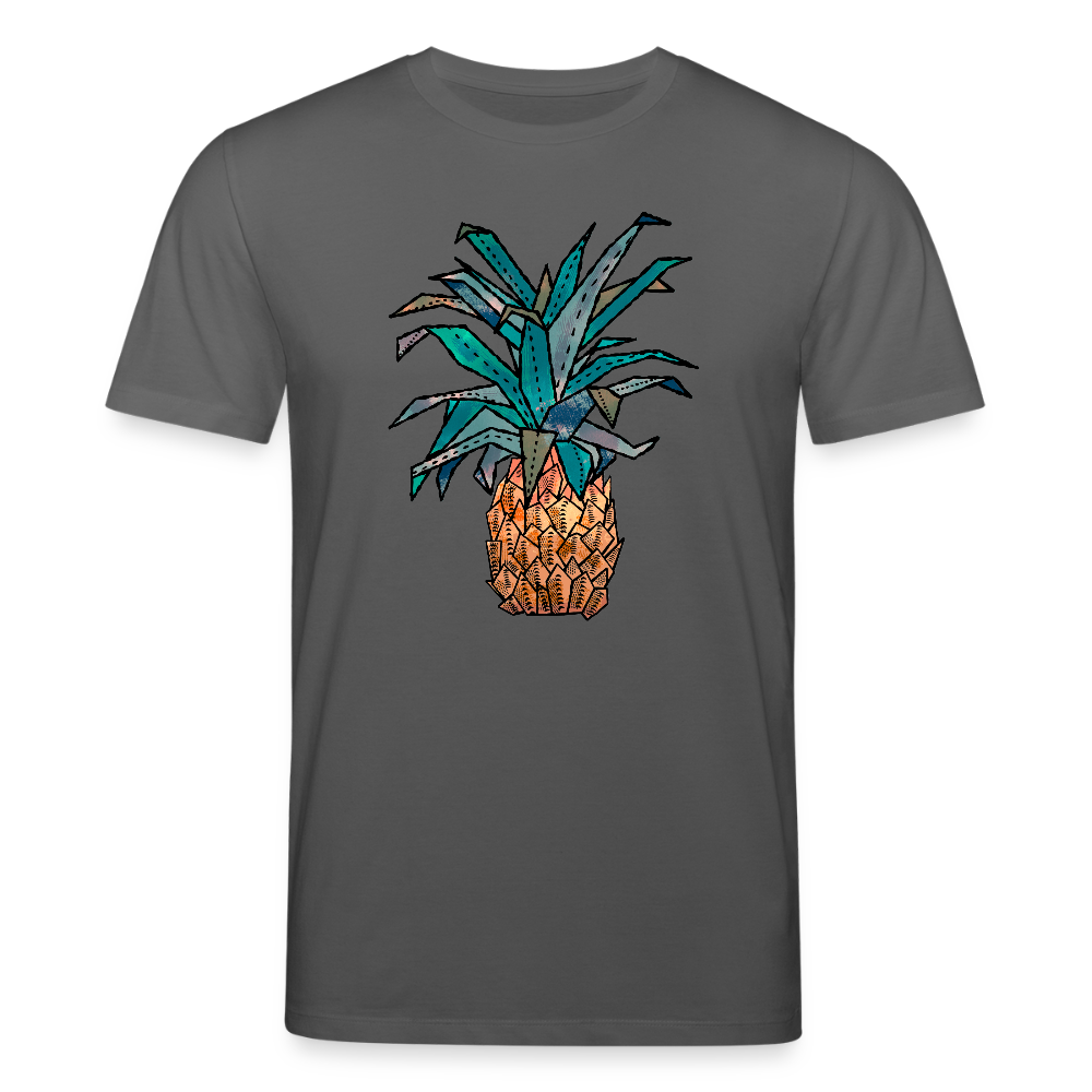 Männer Bio-T-Shirt von Stanley & Stella - "Ananas Bronze" - Anthrazit