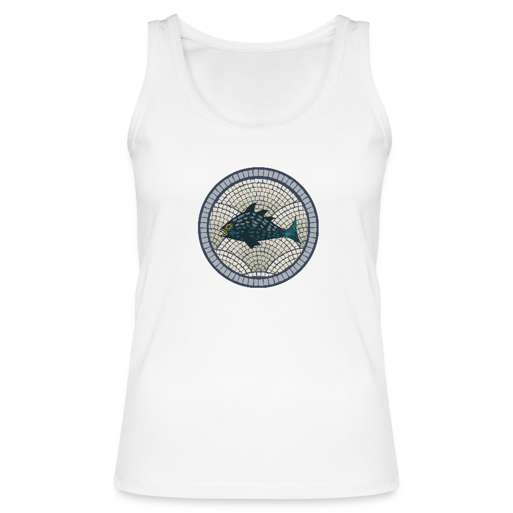 Frauen Bio Tank Top "Meeresmosaik" - Weiß
