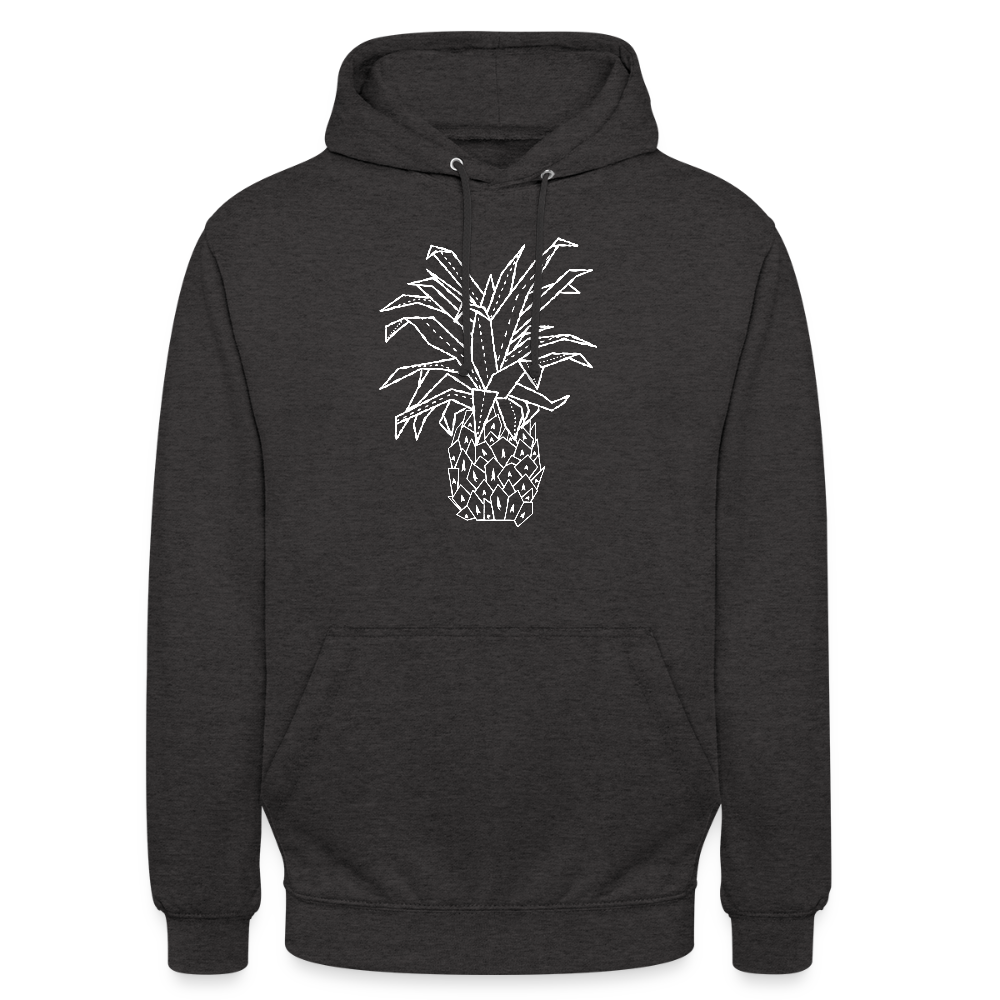 Unisex Hoodie "Grafische Ananas" - Anthrazit