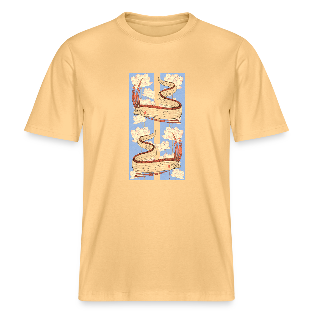 Stanley/Stella Relaxed Fit Unisex Bio-T-Shirt - “Riemenfische” - Hellgelb