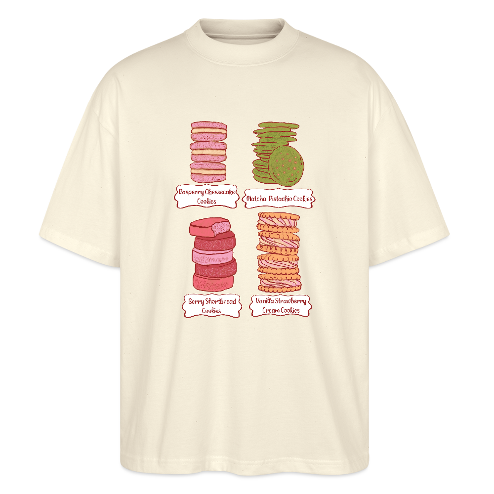 Stanley/Stella Oversized Unisex Bio T-Shirt “Cookie Collection” - Weißgrau