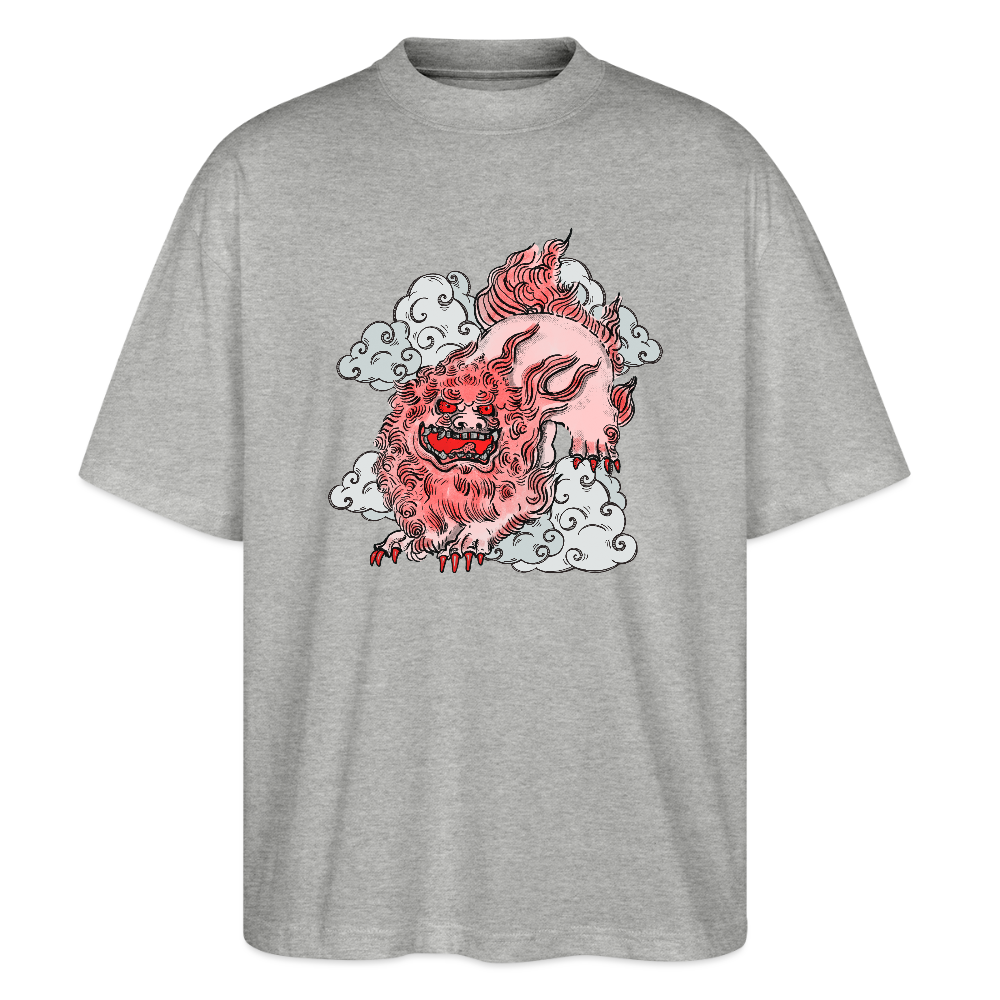 Stanley/Stella Oversized Unisex Bio T-Shirt - “Fu Dog” - Grau meliert