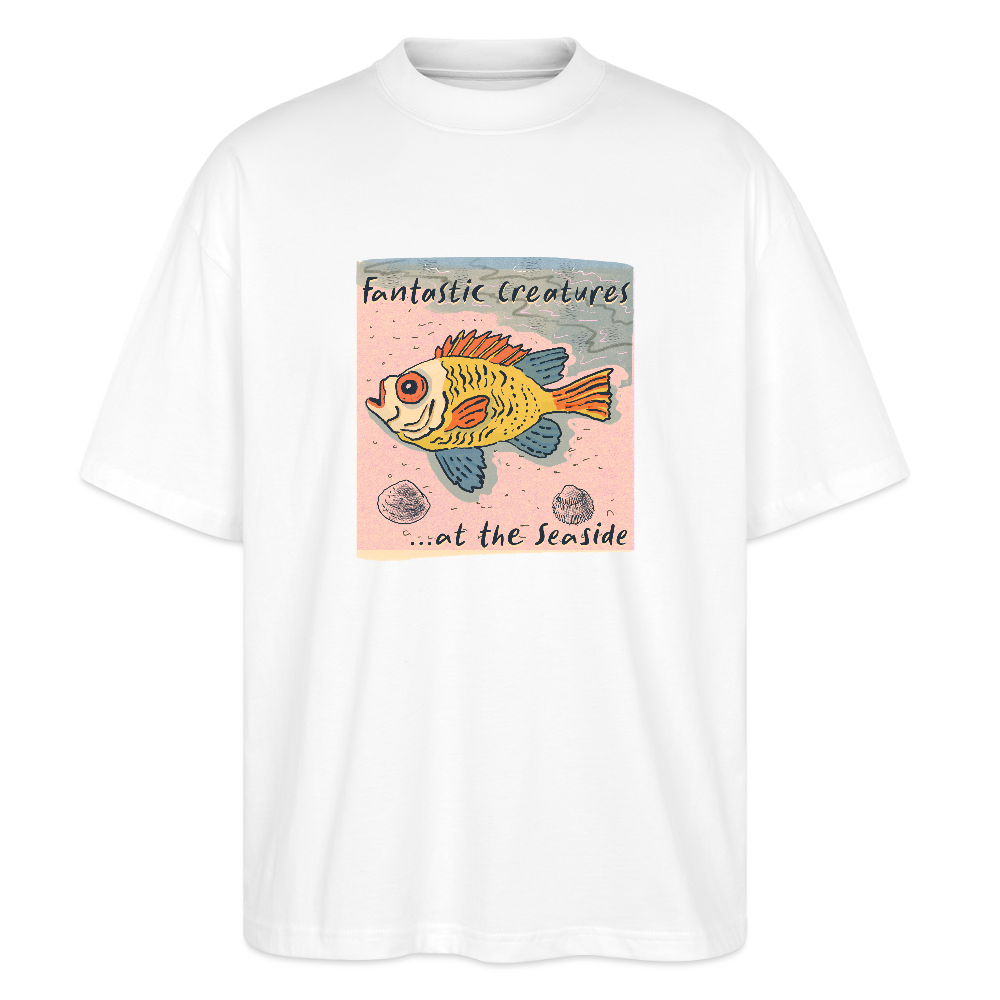 Stanley/Stella Oversized Unisex Bio T-Shirt - "Fantastic Creatures" - Weiß