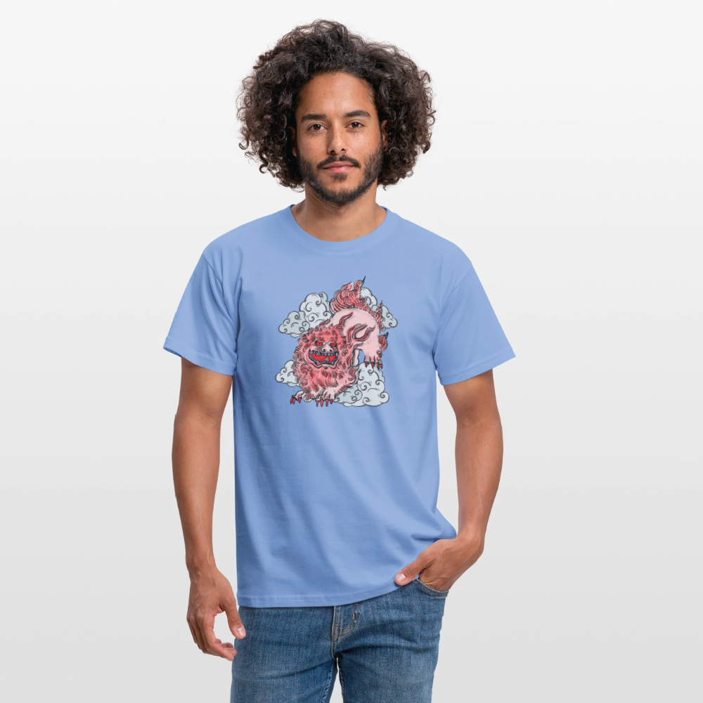 Männer T-Shirt - “Fu Dog” - carolina blue