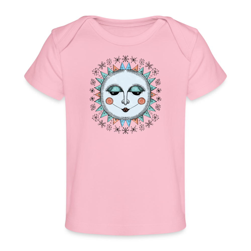 Baby Bio-T-Shirt - “Wintersonne” - Hellrosa