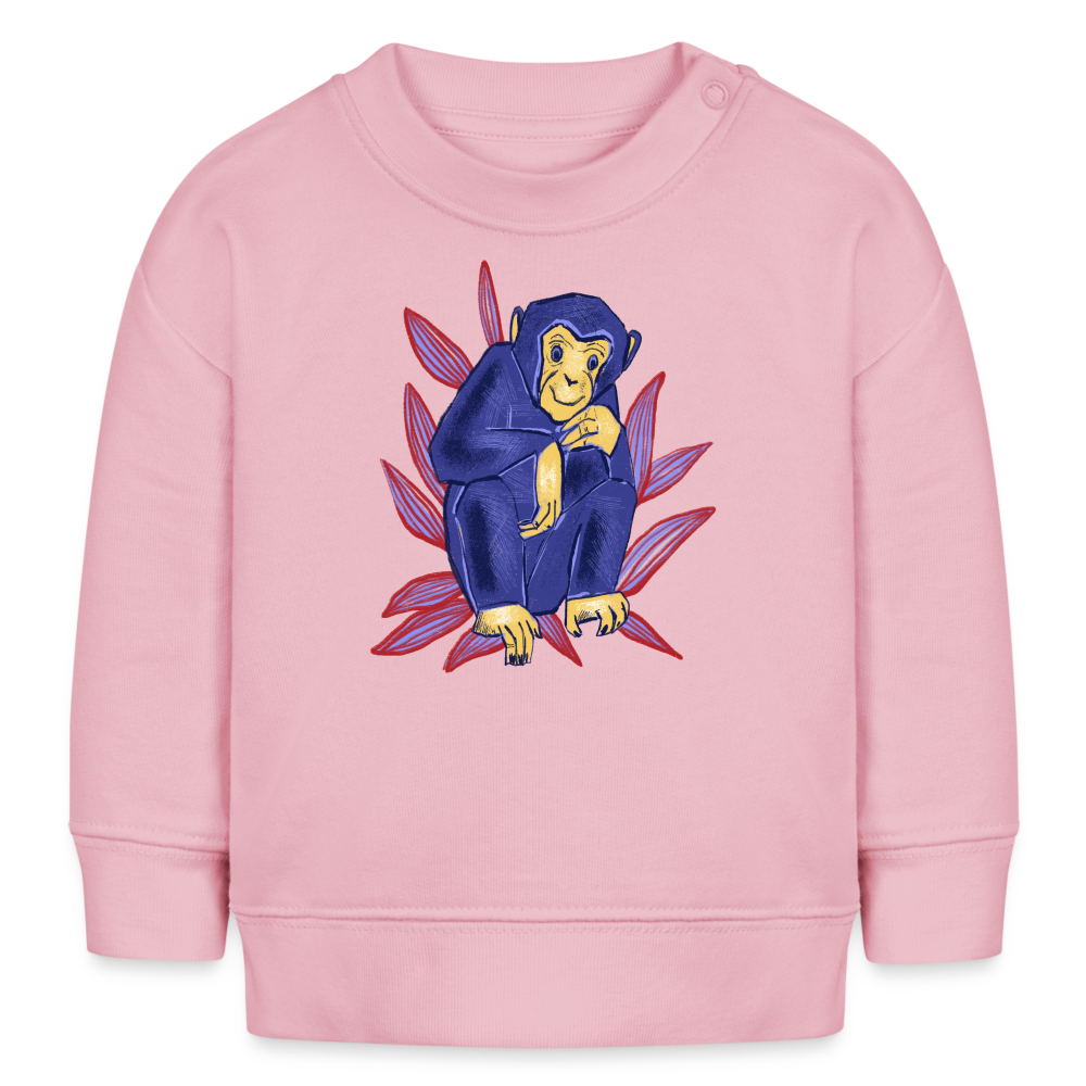 Stanley/Stella Bio-Sweatshirt - “Blauer Affe” - Hellrosa