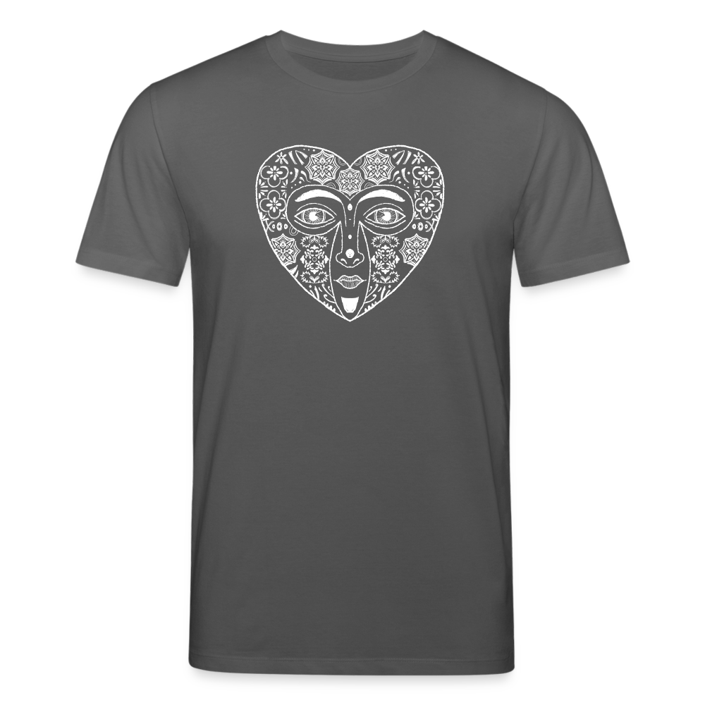 Männer Bio-T-Shirt von Stanley & Stella - “Azulejo Herz” - Anthrazit