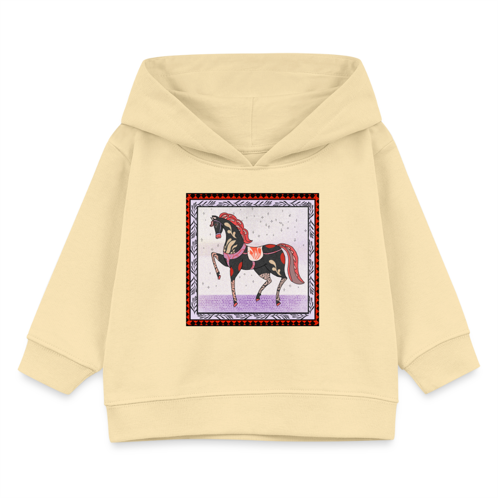 Stanley/Stella Bio Hoodie - "Rotes Pferd" - Creme