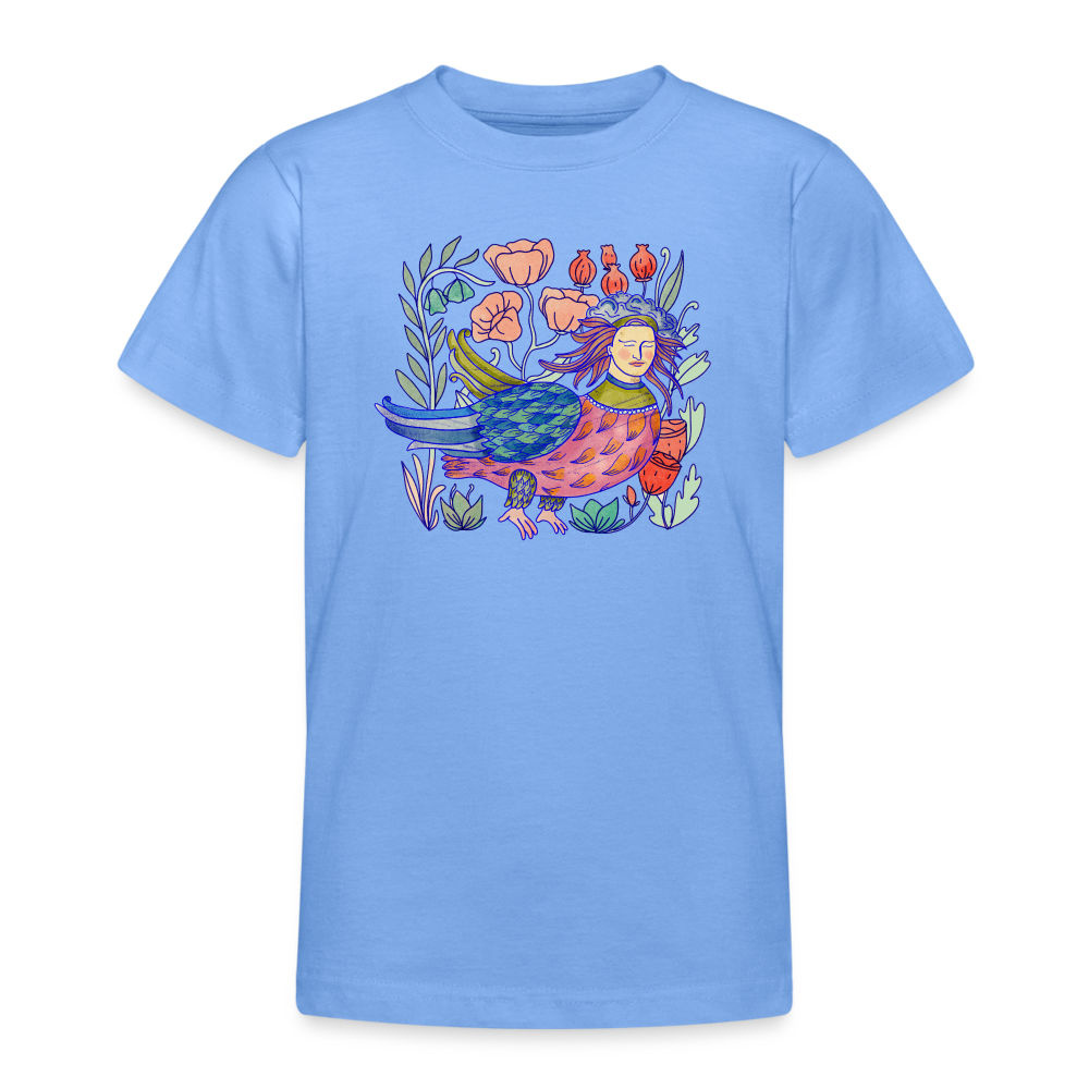 Teenager T-Shirt - “Bunte Sirin” - Himmelblau
