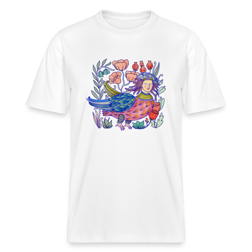 Stanley/Stella Unisex Bio-T-Shirt - “Bunte Sirin” - weiß