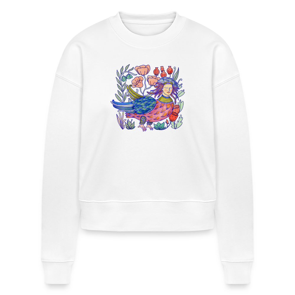Stanley/Stella Frauen Bio Sweatshirt - “Bunte Sirin” - weiß