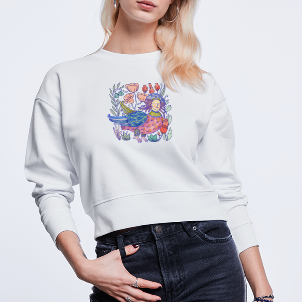 Stanley/Stella Frauen Bio Sweatshirt - “Bunte Sirin” - weiß