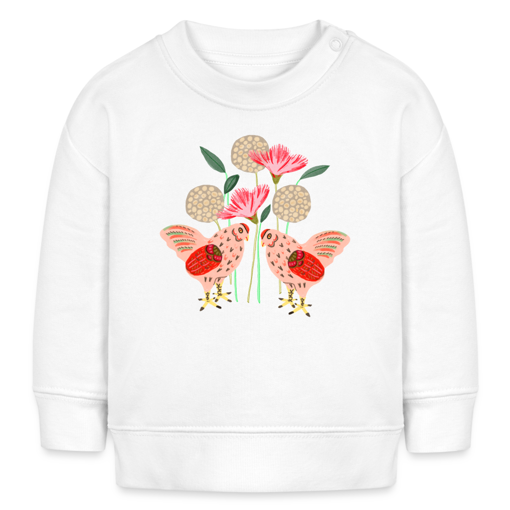Stanley/Stella Bio-Sweatshirt - “Kleiner Garten” - weiß