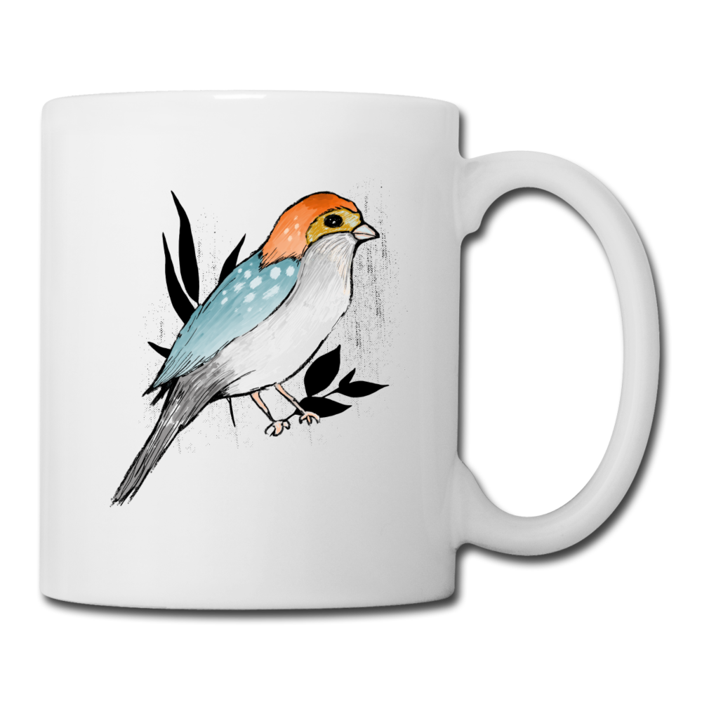 Vogel mit Tupfen - Tasse - Hinter dem Mond