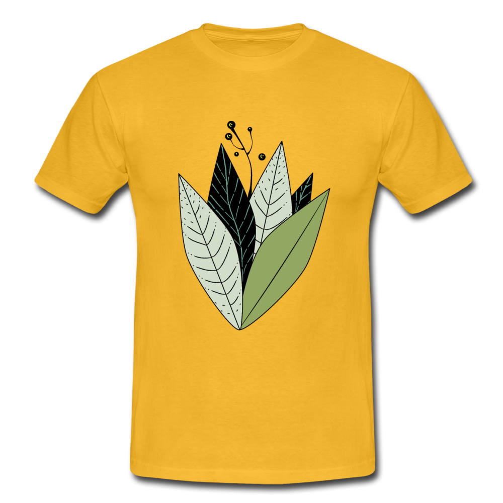 Grafische Pflanze - Männer T-Shirt - Hinter dem Mond