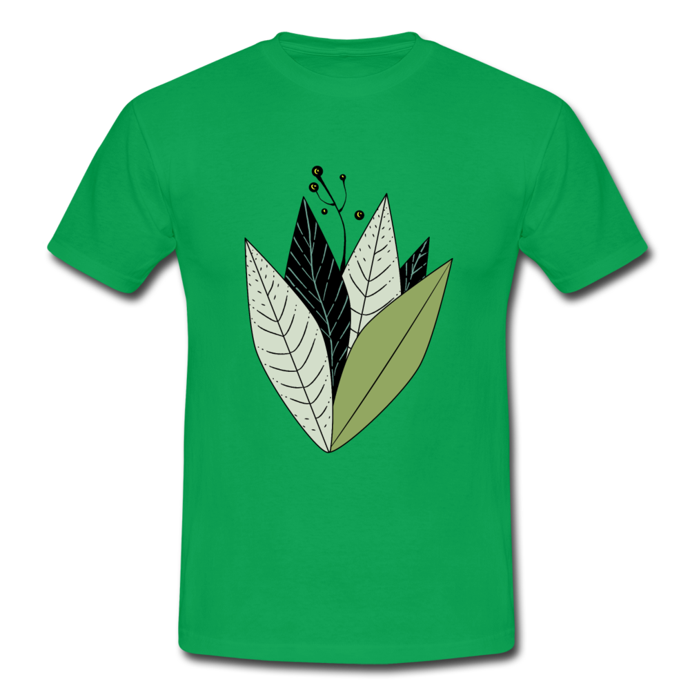 Grafische Pflanze - Männer T-Shirt - Hinter dem Mond