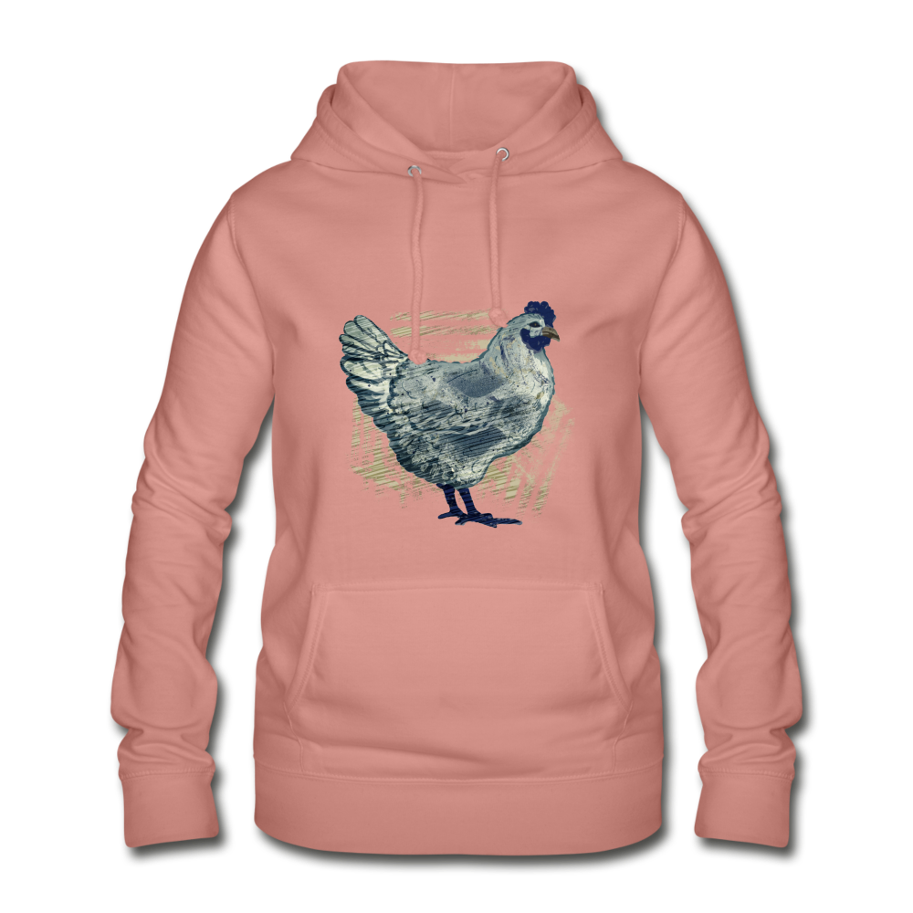 Grunge Huhn - Frauen Hoodie - Hinter dem Mond