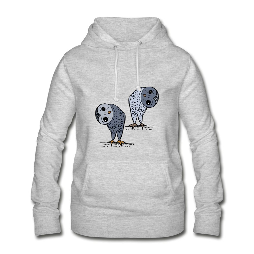 Staunende Eulen - Frauen Hoodie - Hinter dem Mond