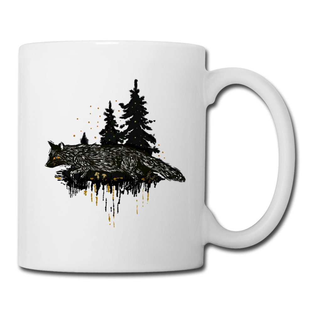 Fuchs im Dunkeln - Tasse - Hinter dem Mond