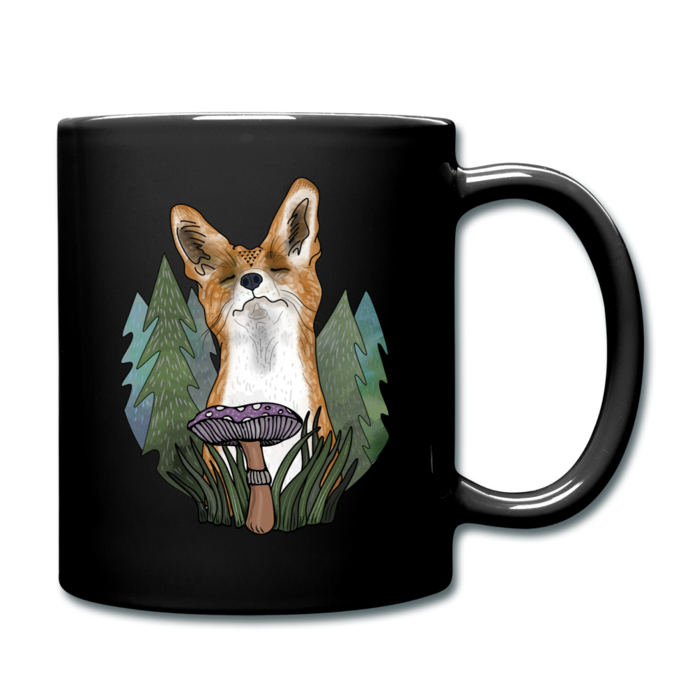 Glücklicher Fuchs - Tasse einfarbig - Hinter dem Mond