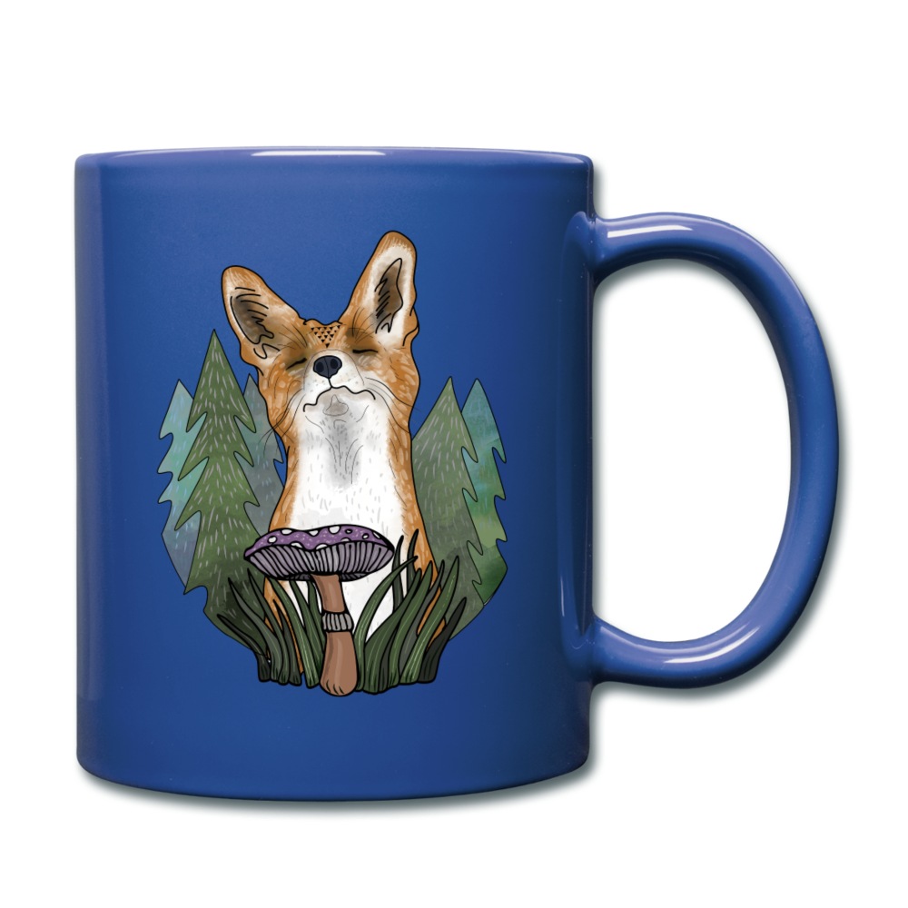 Glücklicher Fuchs - Tasse einfarbig - Hinter dem Mond