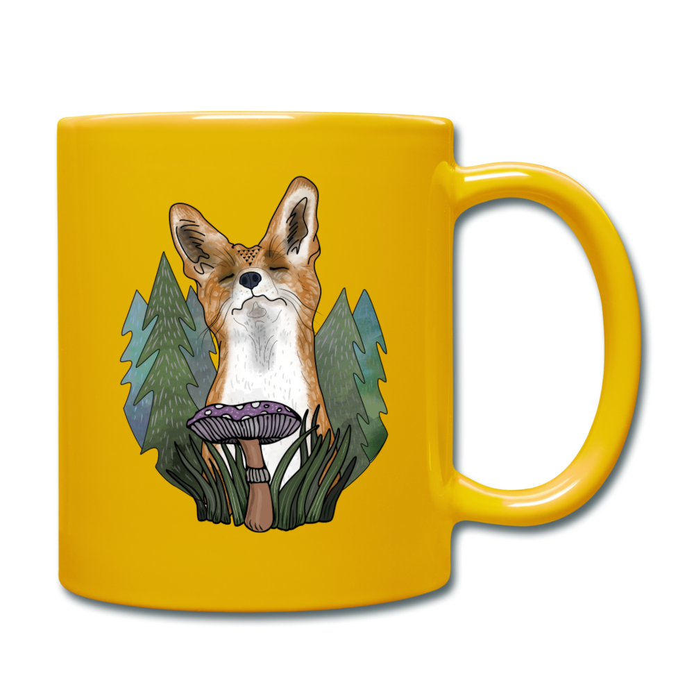 Glücklicher Fuchs - Tasse einfarbig - Hinter dem Mond