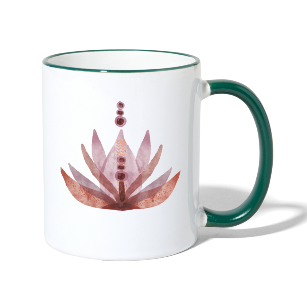 Tasse zweifarbig "Rosaroter Lotus" - Hinter dem Mond