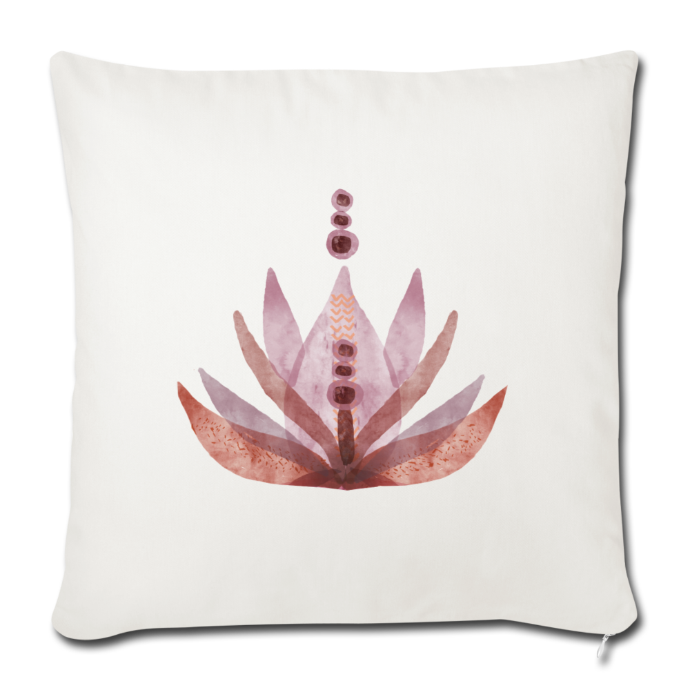 Sofakissenbezug 44 x 44 cm "Rosaroter Lotus" - Hinter dem Mond