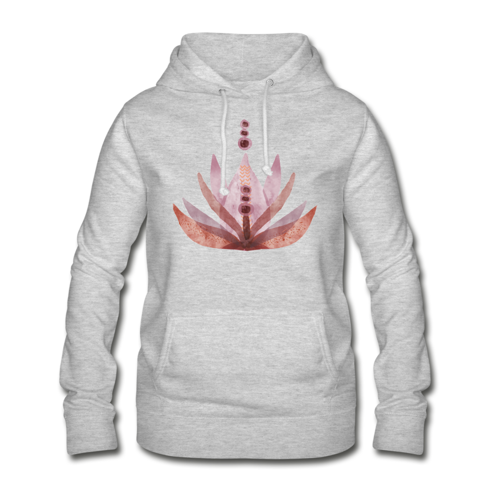 Frauen Hoodie "Rosaroter Lotus" - Hinter dem Mond